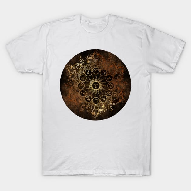 Zodiac - Copper T-Shirt by aleibanez